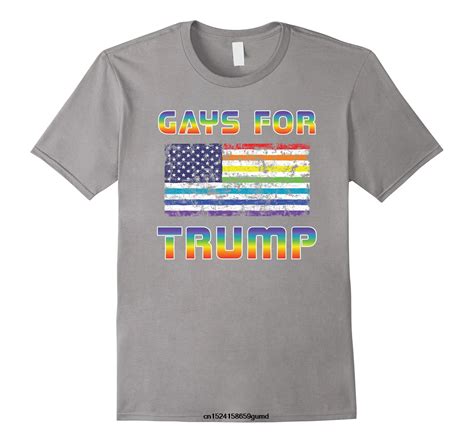 Funny Men T Shirt Women Novelty Tshirt Gays Lgbt Flag Design Supports