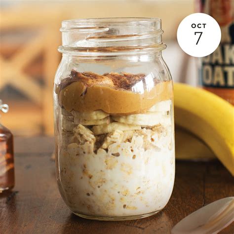 Overnight oats are raw rolled oats that have been soaked overnight with milk with a handful of other ingredients. Peanut Butter Overnight Oats INGREDIENTS: 1 Cup... | Peanut butter overnight oats, Low calorie ...