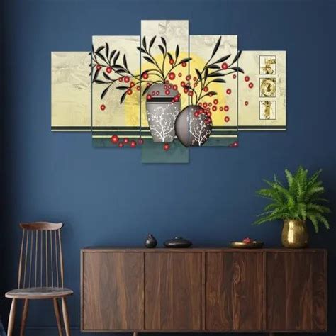 Matte Multicolor Flower Pot Digital Wall Painting At Rs 499piece In Jaipur