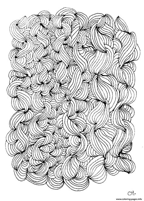 Adult Zentangle By Cathym 3 Coloring Page Printable