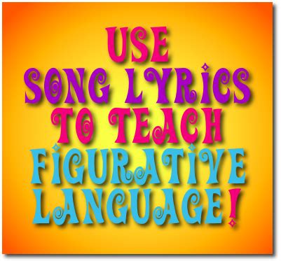 Figurative language is the use of descriptive words, phrases and sentences to convey a message that means something without directly saying it. Use Popular Music to Teach Poetic Devices & Figurative Language | school | Pinterest | Popular ...