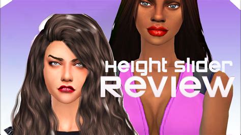 Sims 4 ♦ Cc Review Height Slider Mod And Baby Skin Youtube