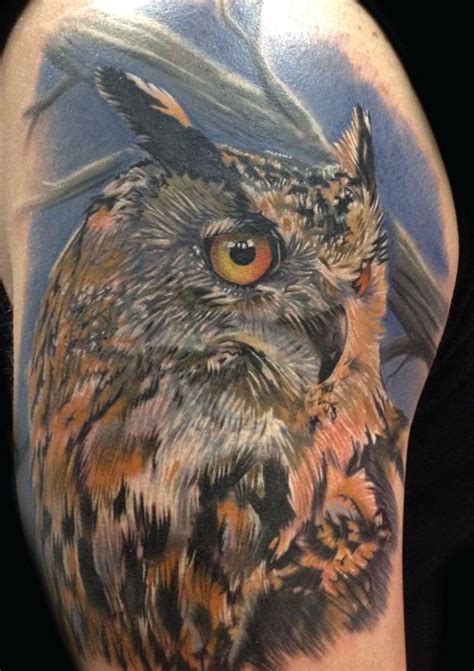 Realistic Owl By Phil Garcia Inkedmagazine Inkredible