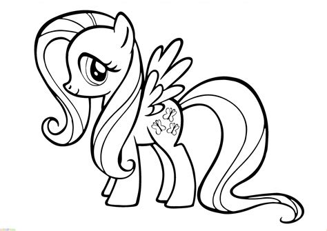 Gambar Little Pony Untuk Diwarnai