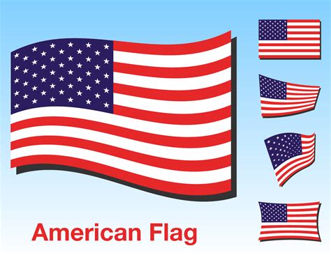 American Flag Vector Ai At Collection Of American