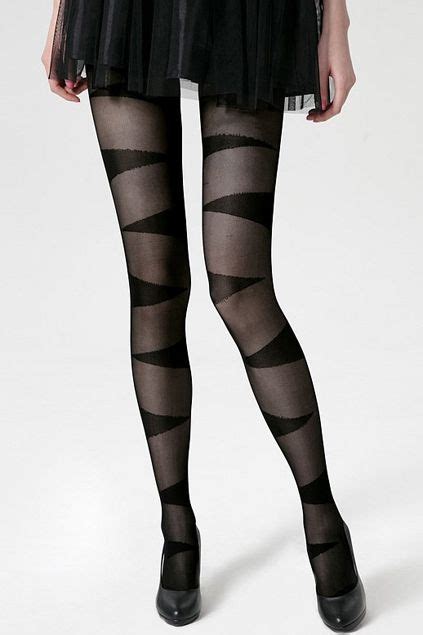 bundle striped front black tights fashion tights black tights patterned hosiery