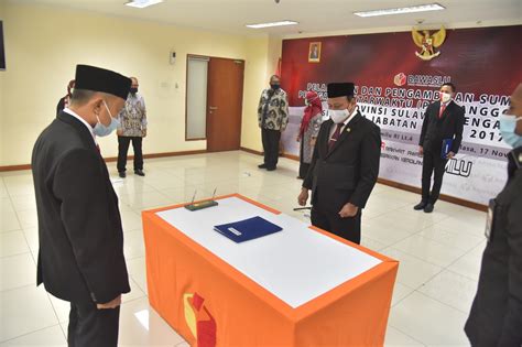 Abhan Lantik Paw Anggota Bawaslu Provinsi Sulteng Periode 2017 2022