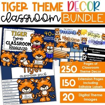 Tiger Theme Complete Classroom Decor BUNDLE By Teacher S Clubhouse