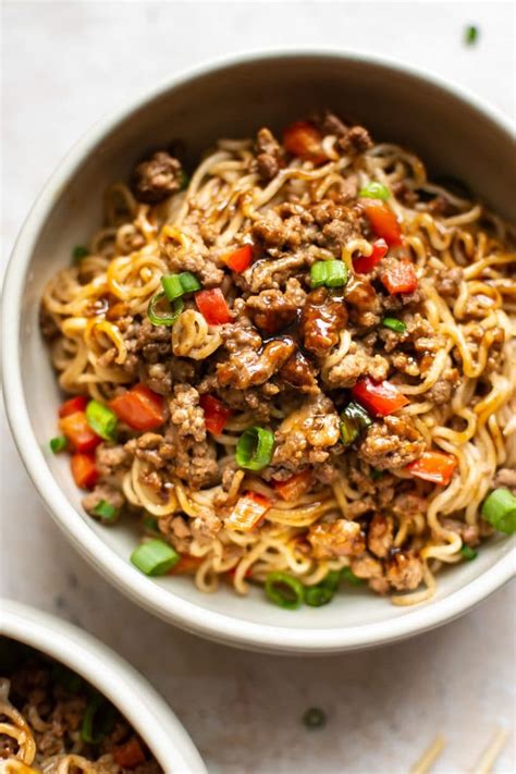 You start by slicing the bananas, then you sprinkle. Beef Ramen Noodles (Stir Fry) • Salt & Lavender