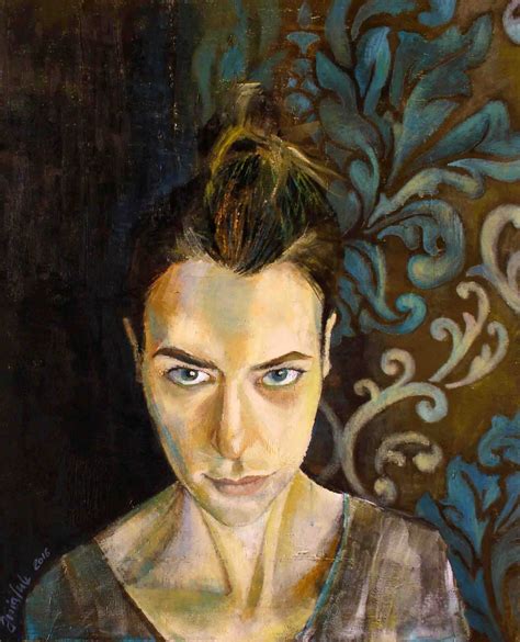Self Portrait Portrait Of Painter Anialuk Ania Luk Art