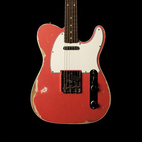 Fender Telecaster Custom 60 Heavy Relic Faded Fiesta Red Gitarren Total