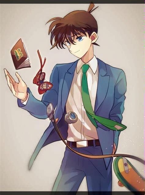 Shinichi Fan Art El Detective Conan Detective Conan Shinichi Ran And