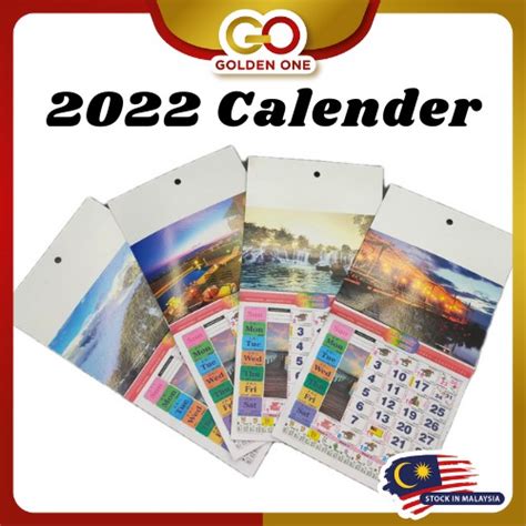 2022 Horse Calendar 2022 Kalender Kuda M Size Shopee Malaysia