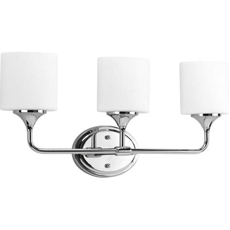 Shop for bathroom lighting online and get free shipping to any home store! Progress Lighting Lynzie 3-Light Chrome Modern ...