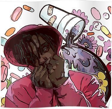 Decorate your laptops, water bottles, notebooks and windows. 'JUICE WRLD ON DRGS' Poster by rileyshack # ...