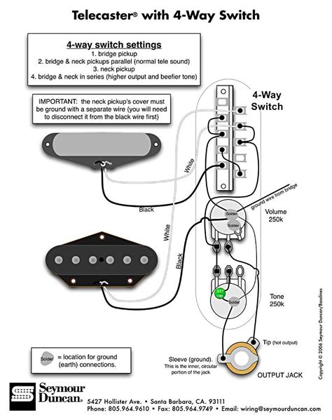 4 Way Tele Wiring Diagram