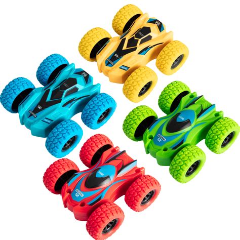 24 Pcs Friction Powered Car Toys For Kids Push And Go Toy Cars For