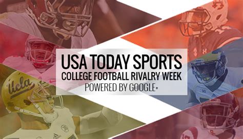 Usa Today Sports Presents ‘college Football Rivalry Week For The Win
