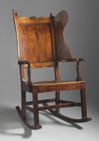 Identify the type of wood. Rare 'Wing Back' Rocking Armchair - Robert Young Antiques ...