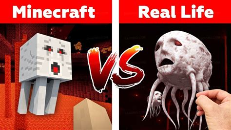 Minecraft Ghast In Real Life Minecraft Vs Real Life Animation Chơi