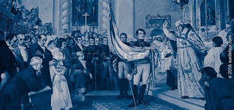 The flag of argentina is a triband, composed of three equally wide horizontal bands coloured light blue and white. Historia De La Bandera Argentina Para Niños - Hay Niños