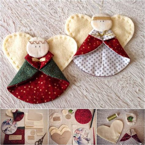 Creative Ideas Diy Fabric Angel Christmas Ornaments