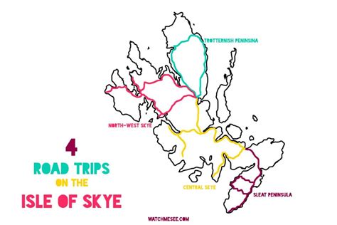 Tourist Isle Of Skye Map