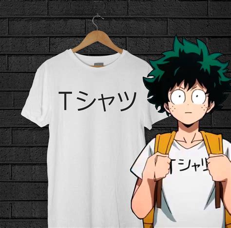 Japanese T Shirt Shirt Deku Mall Shirt Boku No Hero Academia Anime