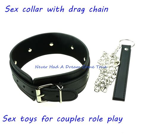 Sexy Pu Leather Sex Collar And Leash Bdsm Bondage Toys For Sex Love