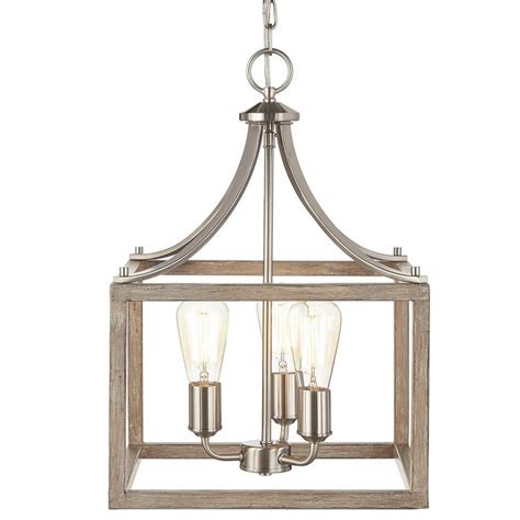 Get free shipping on qualified globe, farmhouse pendant lights or buy online pick up in store today in the lighting department. Hampton Bay Boswell Quarter 14 in. 3-Light Brushed Nickel ...