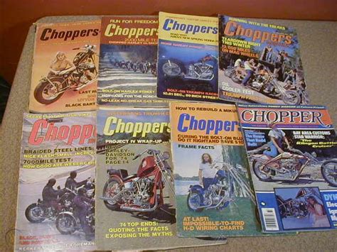 1970s Motorcycle Custom Chopper Magazine 13 Issues 83673354