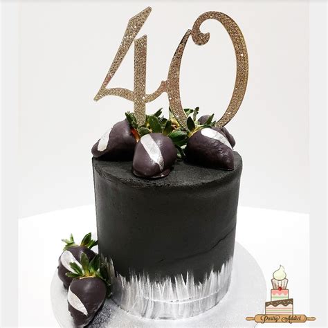 Black And Silver Birthday Cake Custom Desserts Dream Wedding Cake