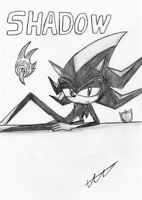 Shadow The Hedgehog Sketch By Azure Zecron On Deviantart