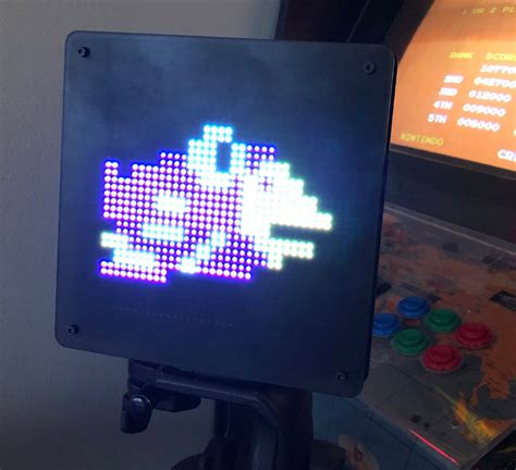 Led Pixel Art Frame With Retro Arcade Art App Controlled 7 Steps