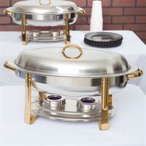 6 Quart Chafing Dish 6 Qt Chafing Dish With Gold Accent