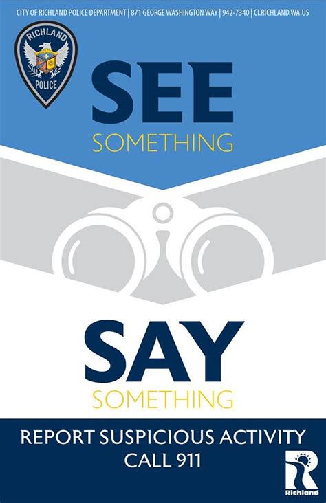 If You See Something Say Something Campaign Starts In Richland