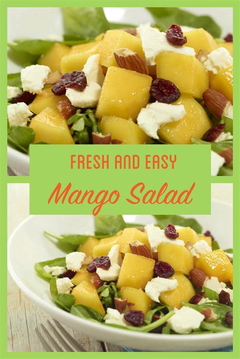 Fresh And Easy Mango Salad Recipe Salad Easy Salads
