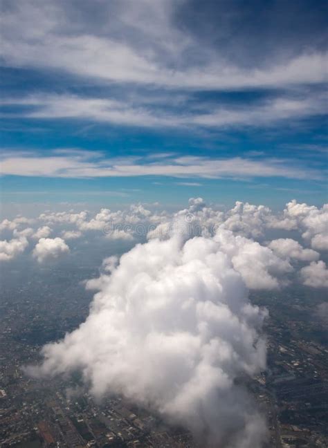 Birds Eye View Of Blue Sky Clouds Stock Image Image 23786461