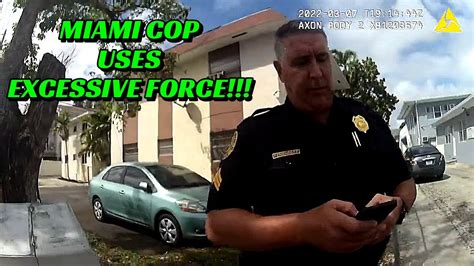 Miami Cop Uses Excessive Forces Youtube