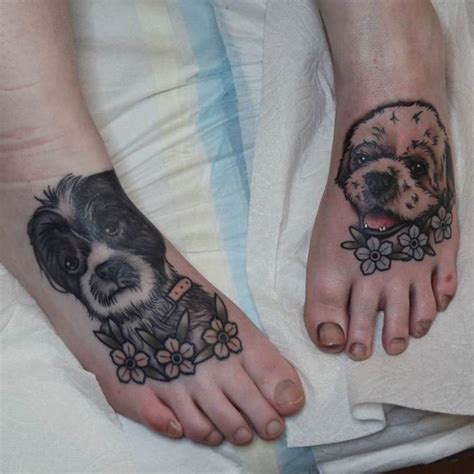 Dog Tattoos On Feet Best Tattoo Ideas Gallery
