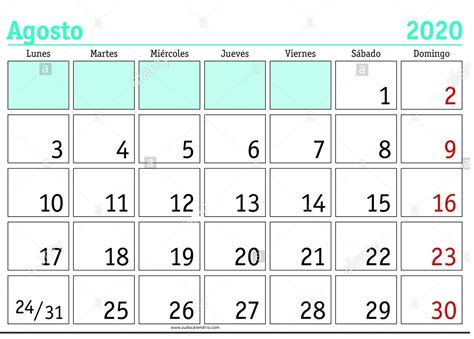 As we know, calendars are very useful for the planning process and there is an old saying feeling to plan failing to fail. Calendario Agosto 2020 Vacaciones | Zudocalendrio