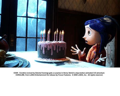 Coraline Birthday Cake Scene Coraline Film 2009 Trailer Kritik Alec Whitten