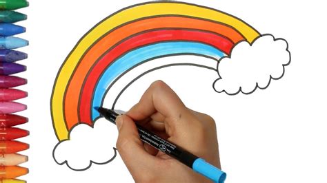 Haus zeichnen und malen für kinder deutsch für kinder farben lernen. Wie zeichnet man Regenbogen - Zeichnen und Ausmalen für ...