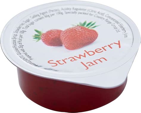 Country Range Strawberry Jam Portions 1x100x20g Uk Grocery