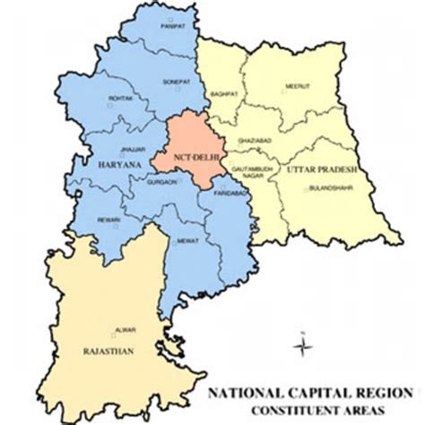 Constituent Areas Of The Ncr Download Scientific Diagram