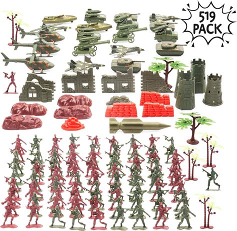 Set Juguetes Soldados 519 Piezas Juguete Plastico De Figuras