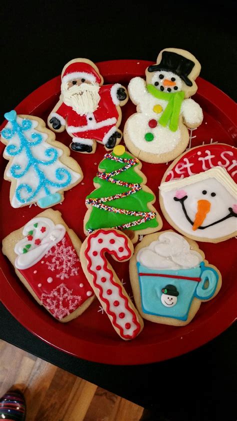 See more ideas about cookie pictures, cookie decorating, sugar cookies decorated. Black, Silver, and Gold "Merry Christmas" Diecut Cookie ...