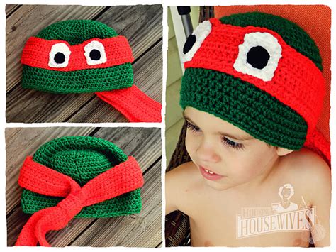 Ravelry Ninja Turtle Hat Pattern By Hooking Housewives