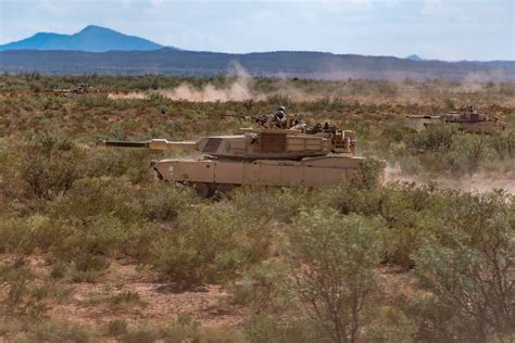 Us Army Armored Brigade Combat Team Demonstrates Firepower At Fort Bliss