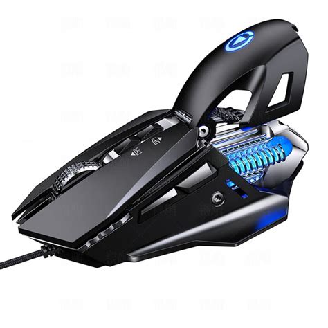 Yindiao Wired Mechanical Mouse 7200dpi Rgb Backlight Computer Mouse